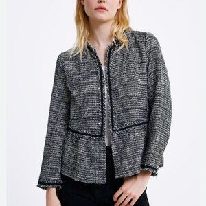 Zara Short Tweed Jacket